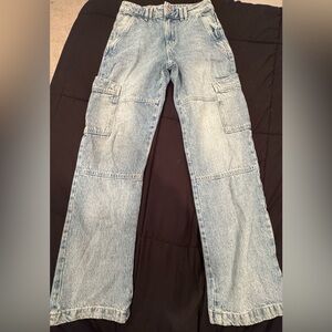 Garage Light Blue Cargo Women’s Jeans